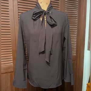 Black Top with Bow Detail